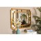 Wholesale Interiors Baxton Studio Dayana Modern and Contemporary Antique Gold Finished Wood Accent Wall Mirror